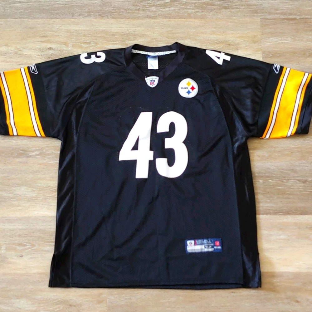 Pittsburgh Steelers #43 Black Football Jersey